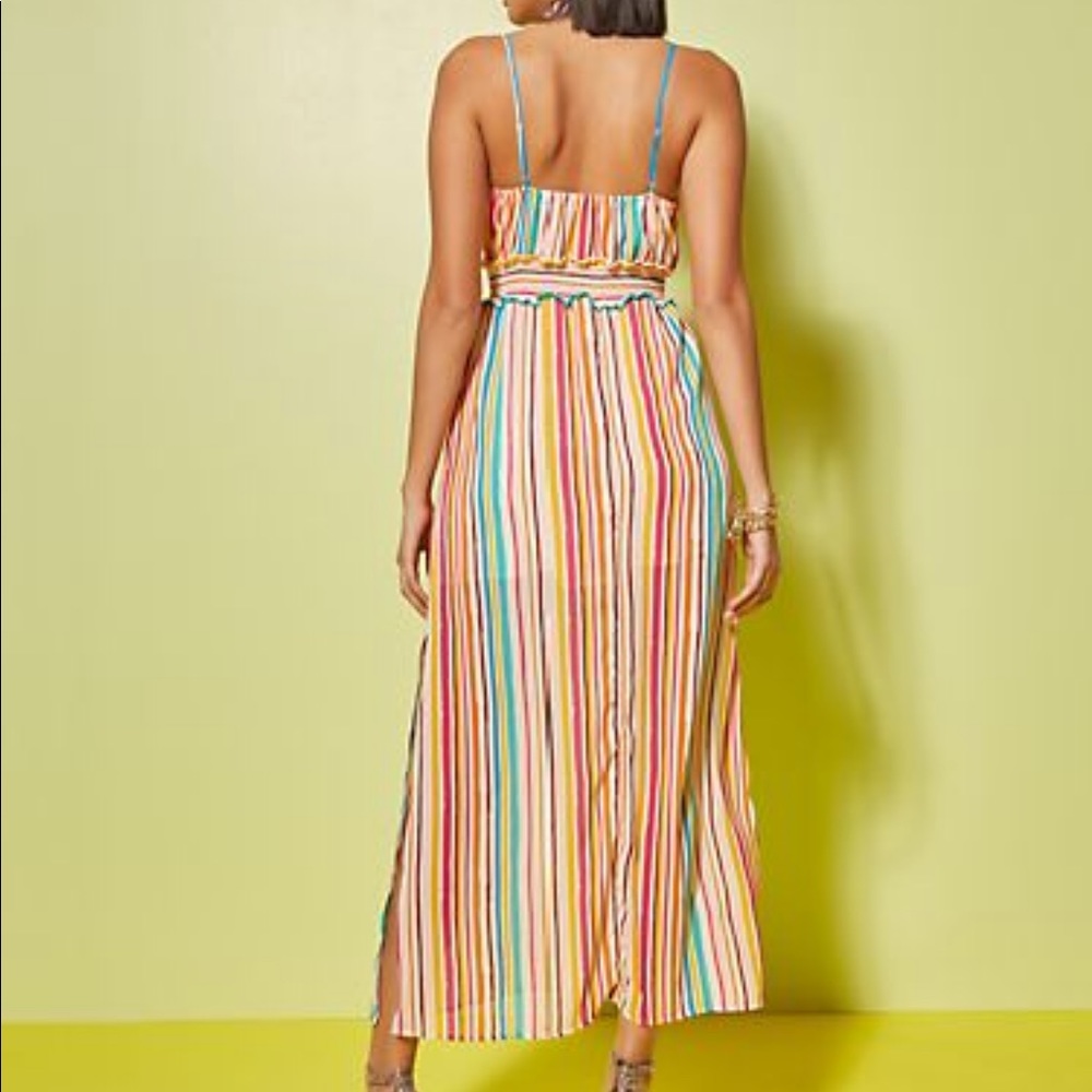 Multicolor Stripe Maxi Dress - Small - Picture 3 of 3